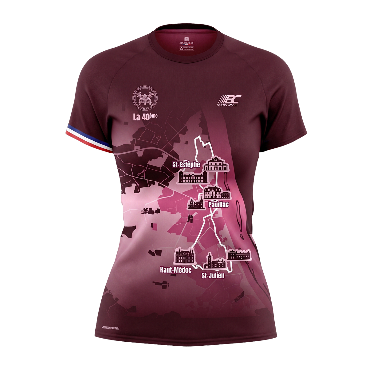 T-shirt Femme Marathon des Châteaux du Médoc 2026 ♽ cottonFEEL™ - Édition Limitée