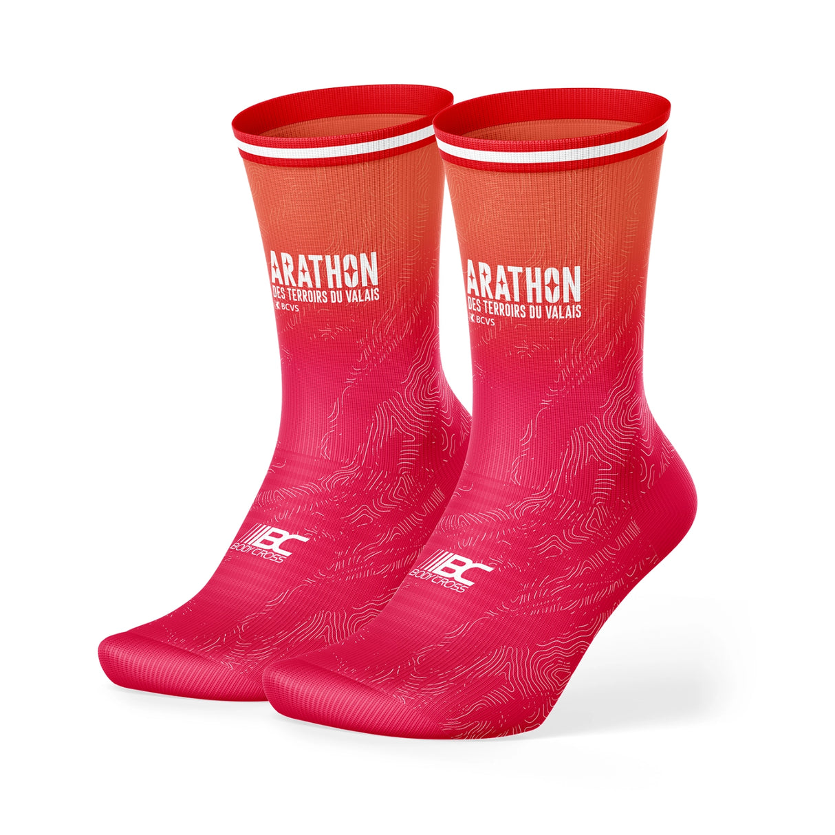 Paire de Chaussettes Marathon des terroirs du Valais BCVS 2026 - Édition limitée