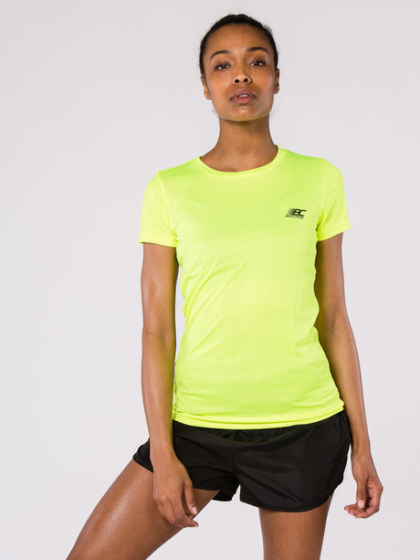 T-shirt de running femme PAZ Jaune Fluo