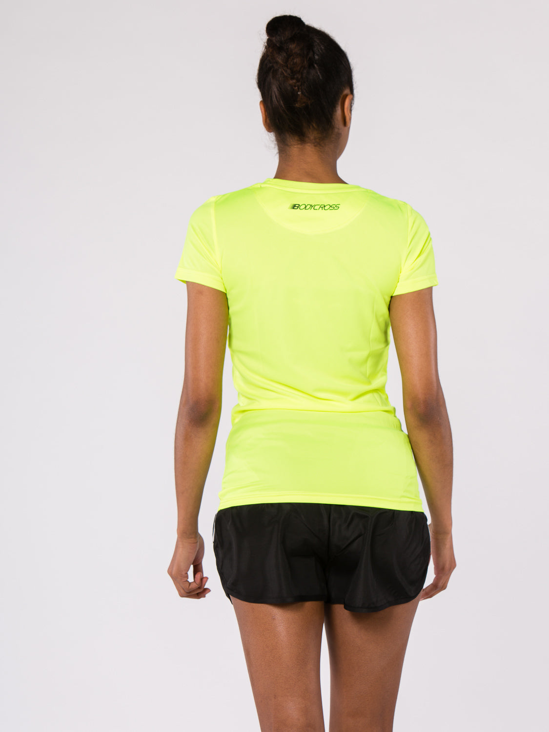 T-shirt de running femme PAZ Jaune Fluo