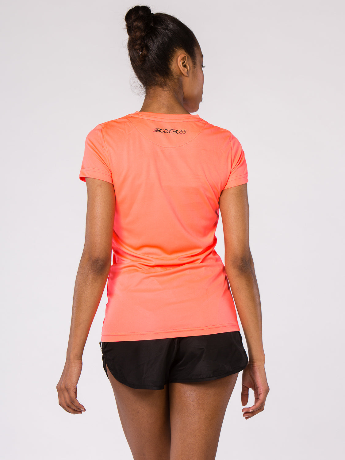 T-shirt de running femme PAZ Rose fluo