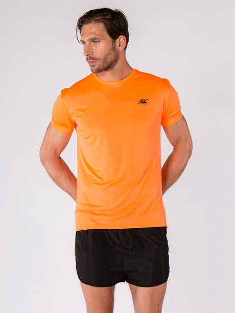 T-shirt de running homme MEO orange fluo