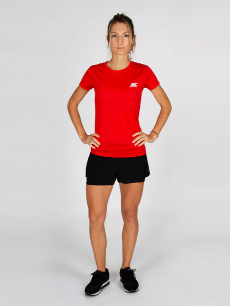 T-shirt de running femme PAZ Rouge