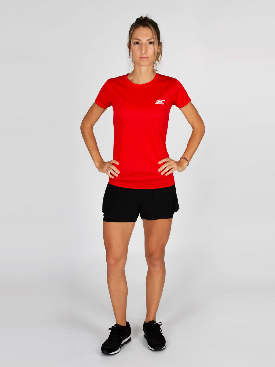 T-shirt de running femme PAZ Rouge