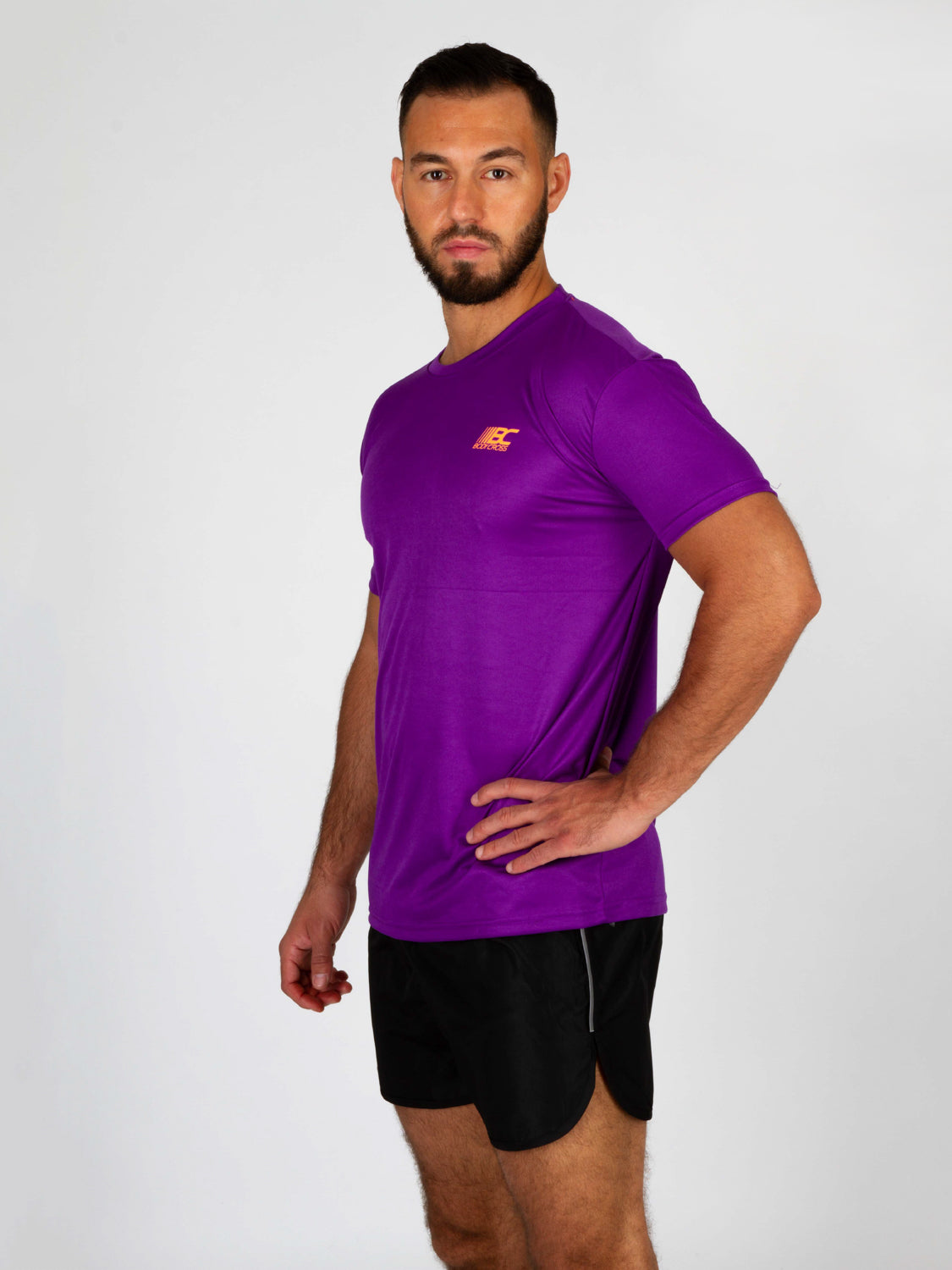 T-shirt de running homme MEO Violet