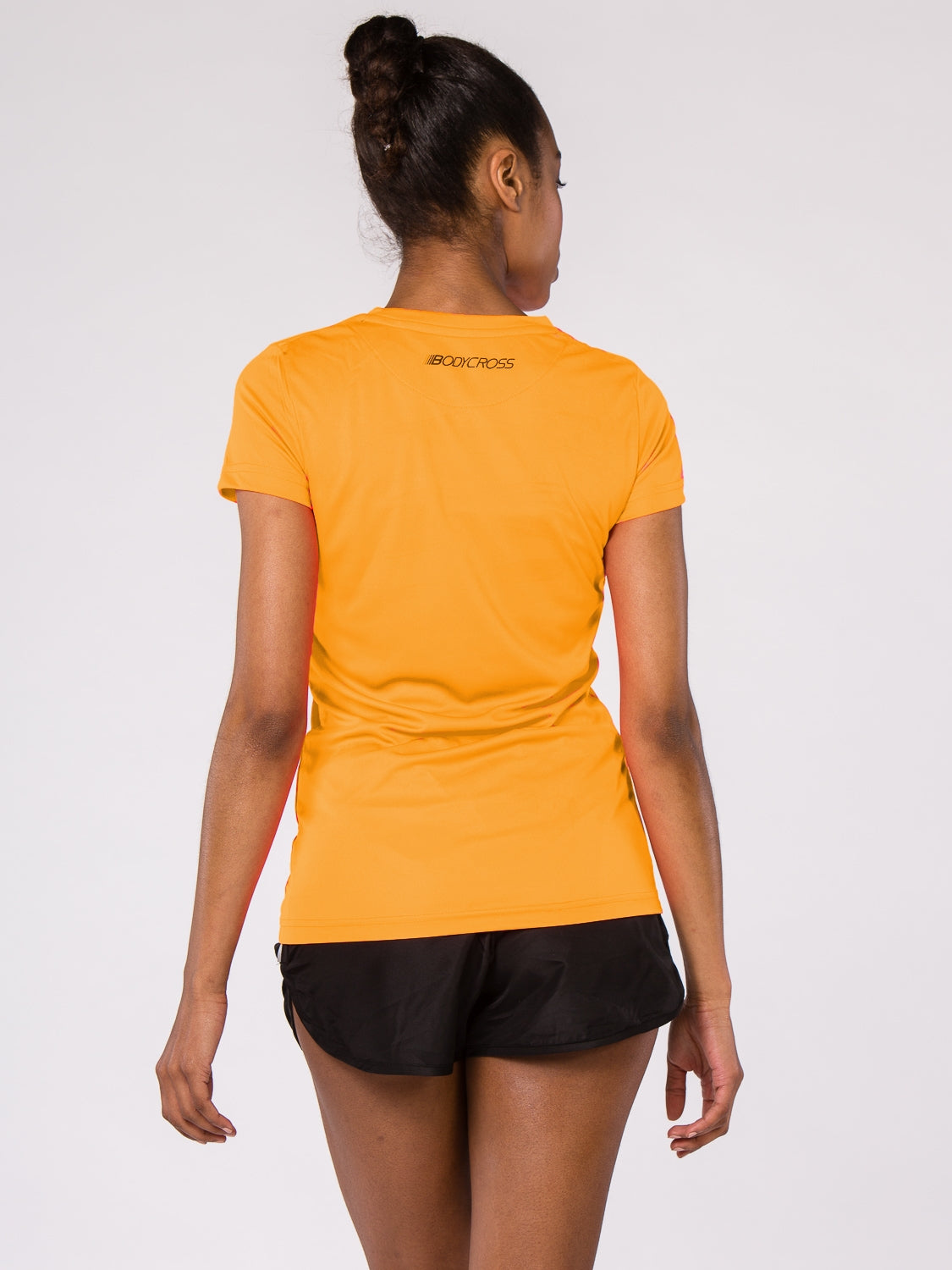 T-shirt de running femme PAZ Orange fluo