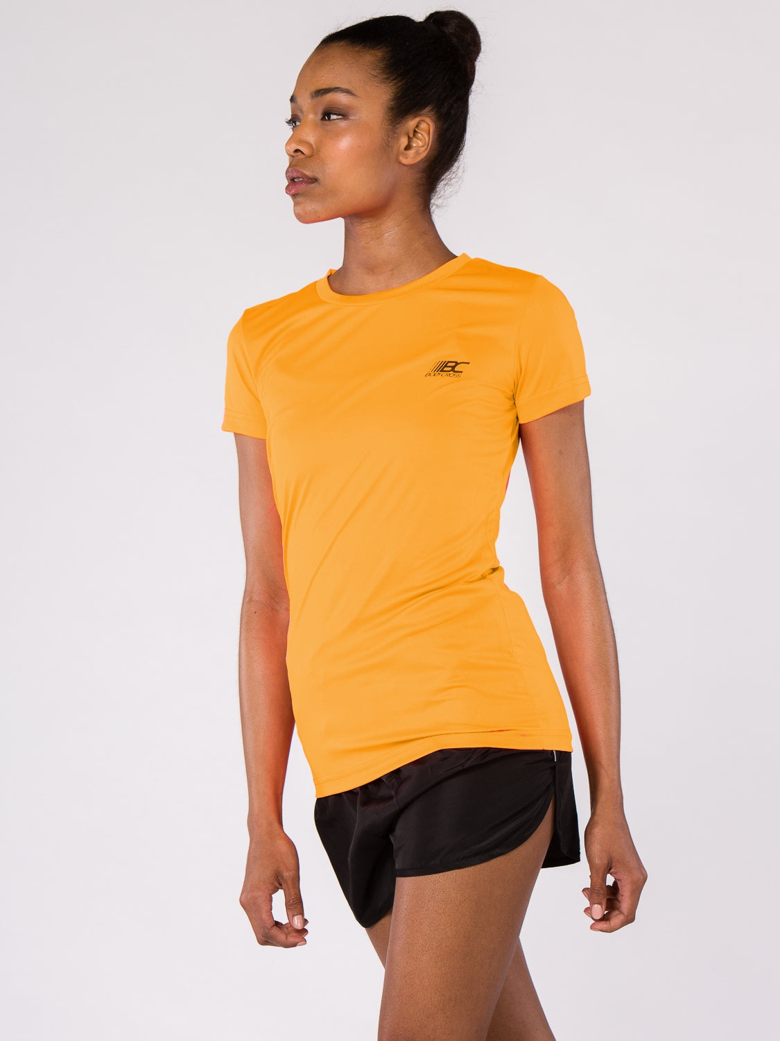 T-shirt de running femme PAZ Orange fluo