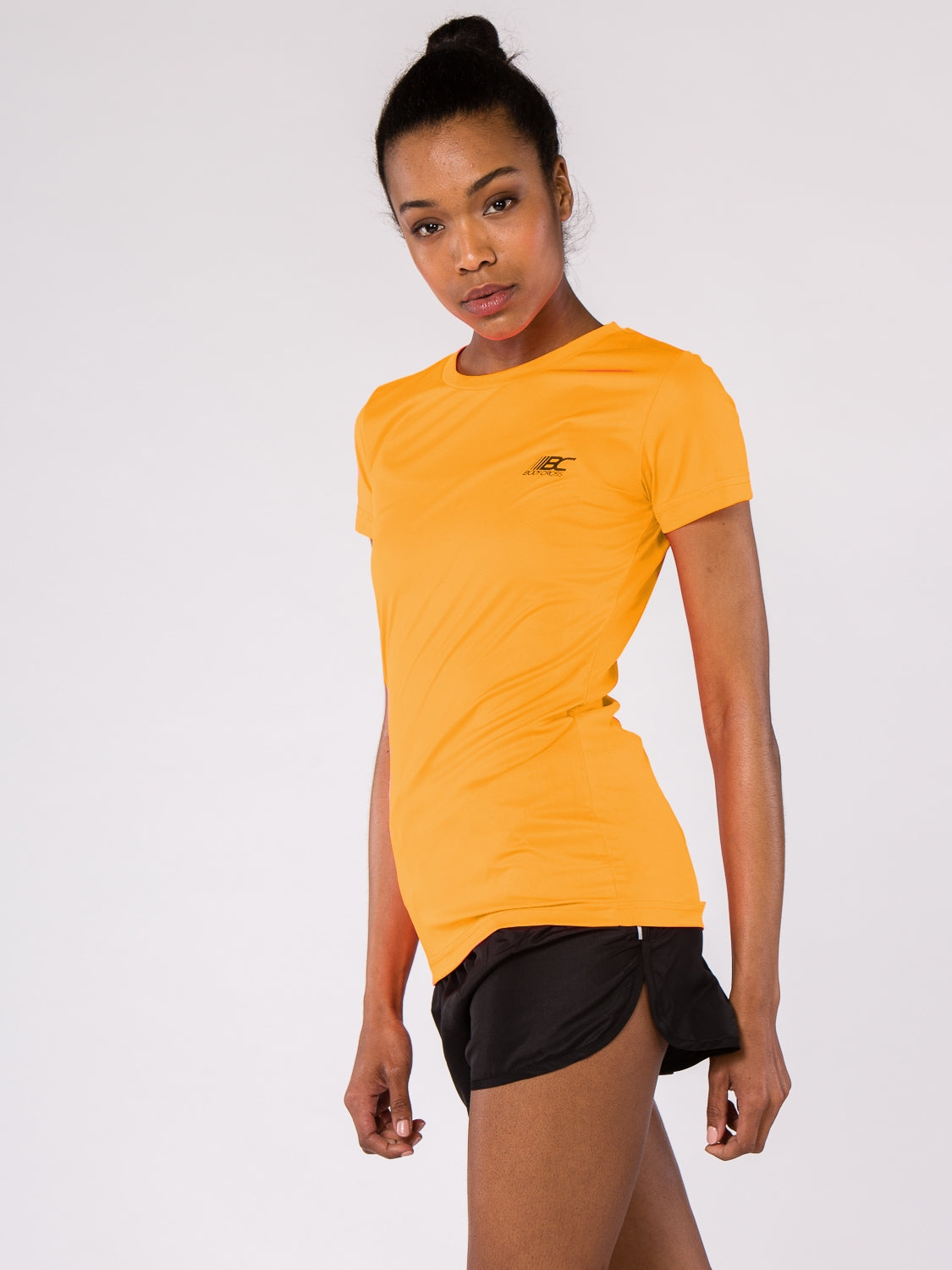 T-shirt de running femme PAZ Orange fluo