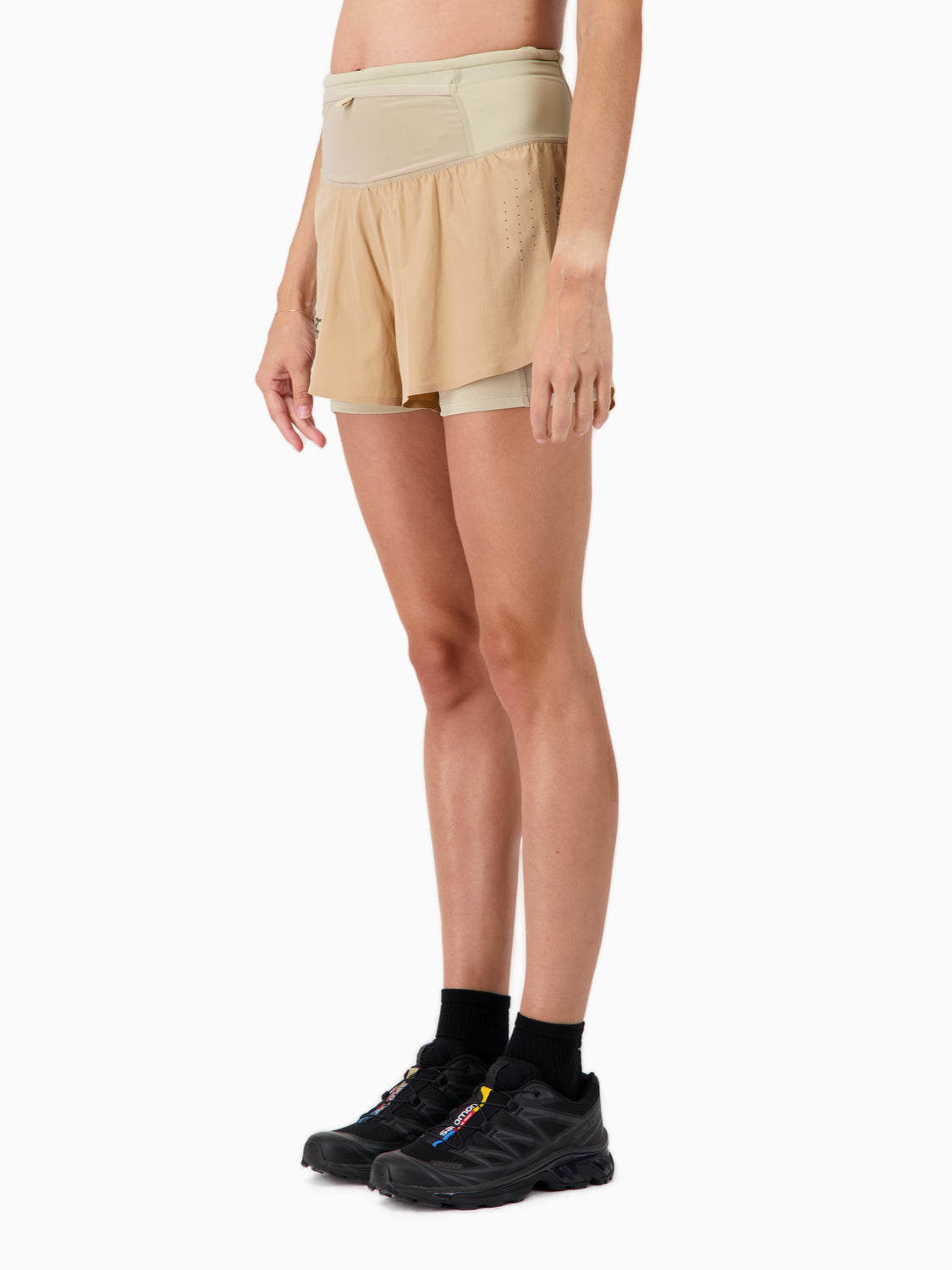 Short-Cuissard 2 en 1 de running & trail pour femme