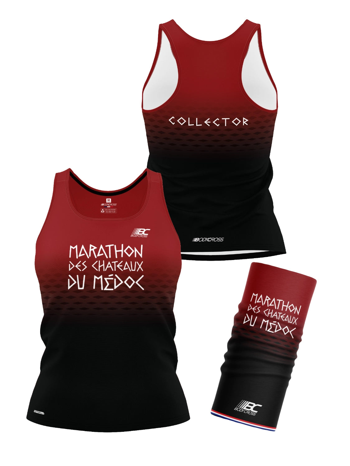 Lot Débardeur Femme Marathon des Chateaux du Médoc 2024 ♽ cottonFEEL™ - Édition Limitée