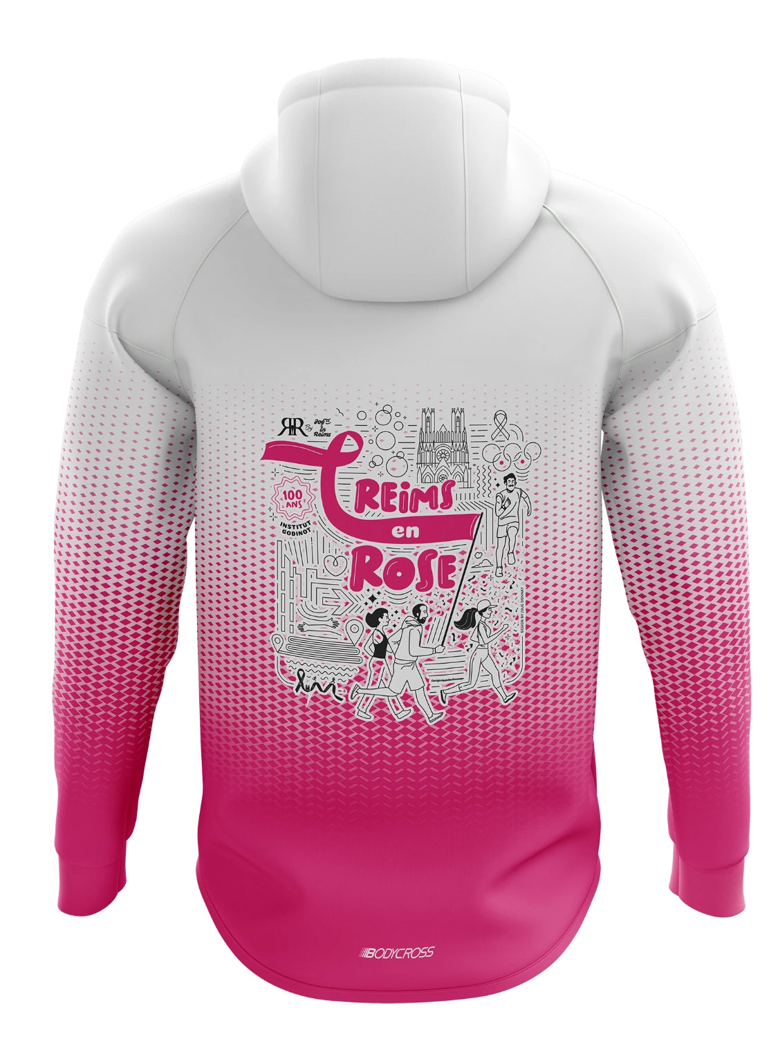 Sweat à capuche Reims en Rose 2024 - Édition Limitée