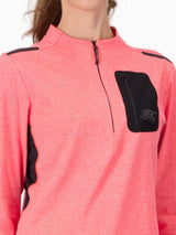 T-shirt manches longues demi-zip de running