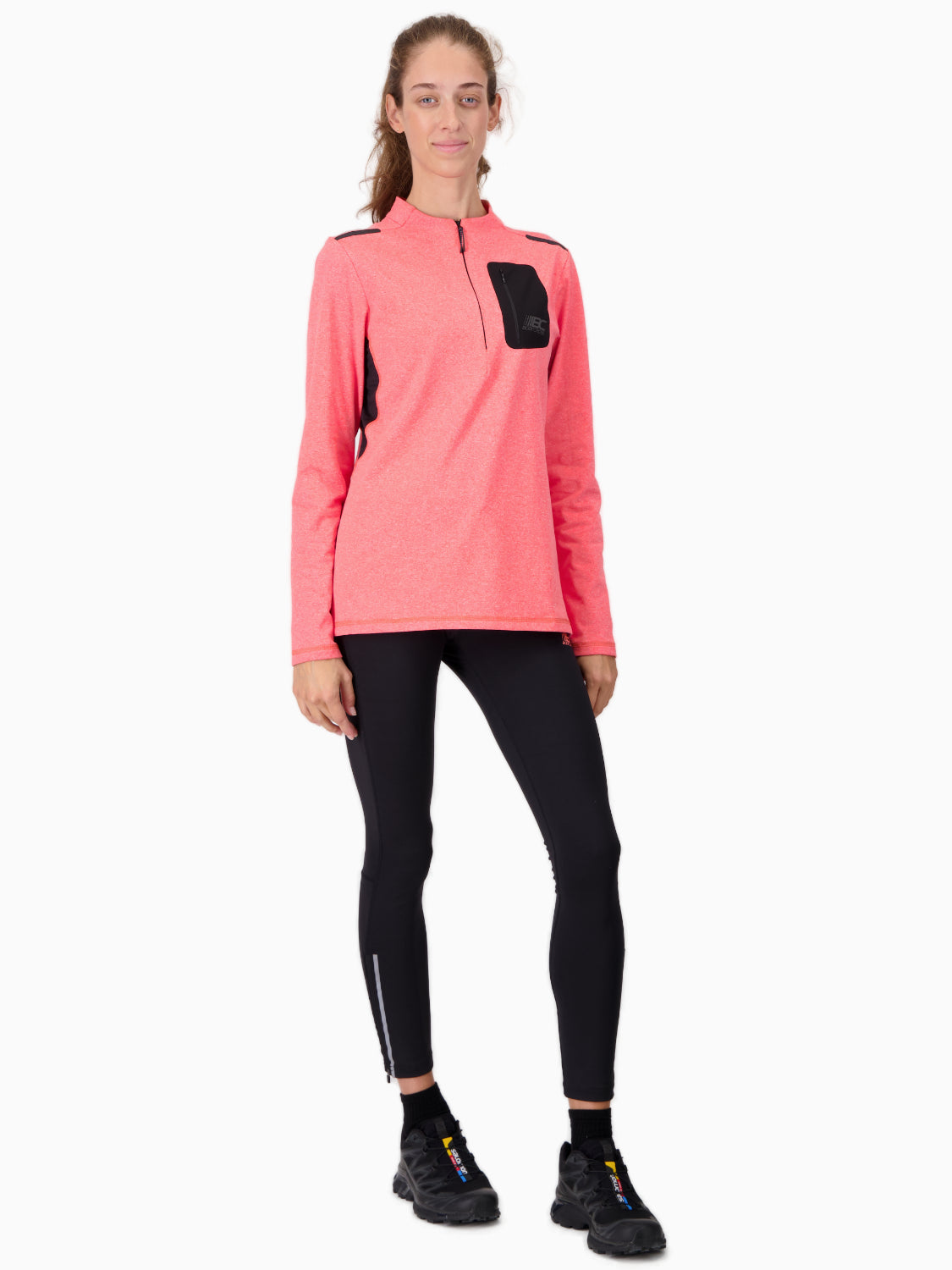 T-shirt manches longues demi-zip de running