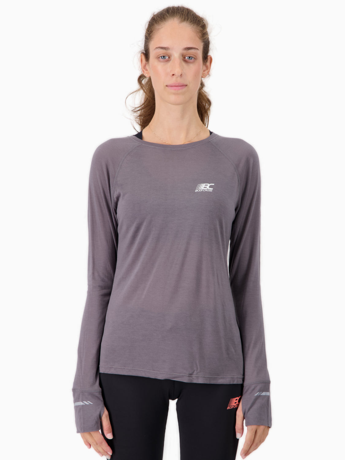 T-shirt ML de running en laine