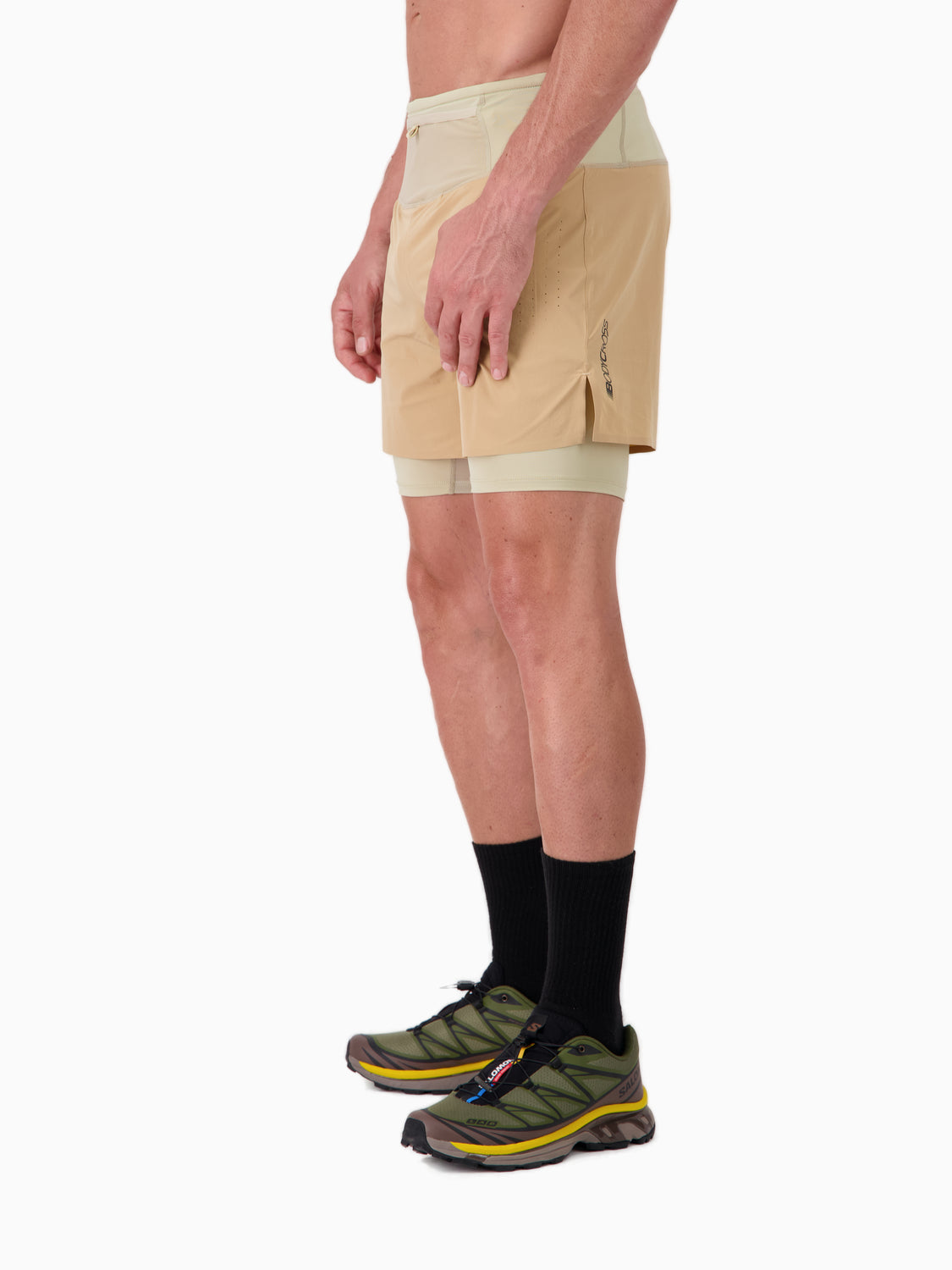 Short/Cuissard 2 en 1  de running & trail pour homme