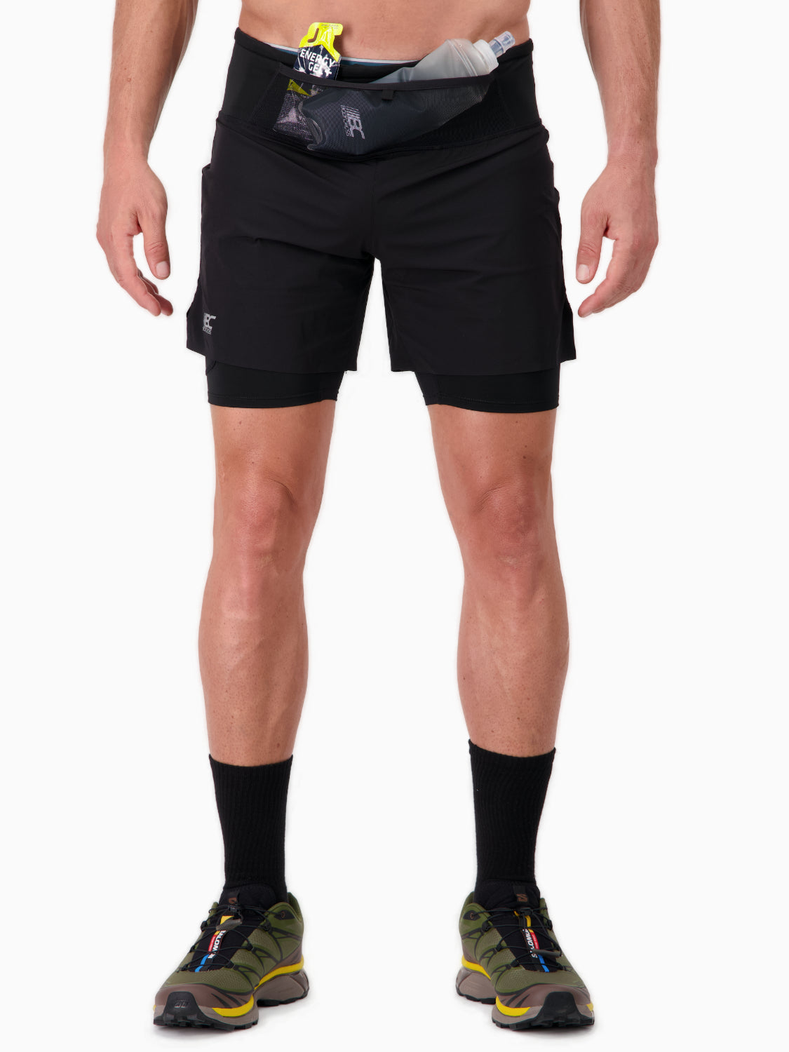 Short/Cuissard 2 en 1  de running & trail pour homme