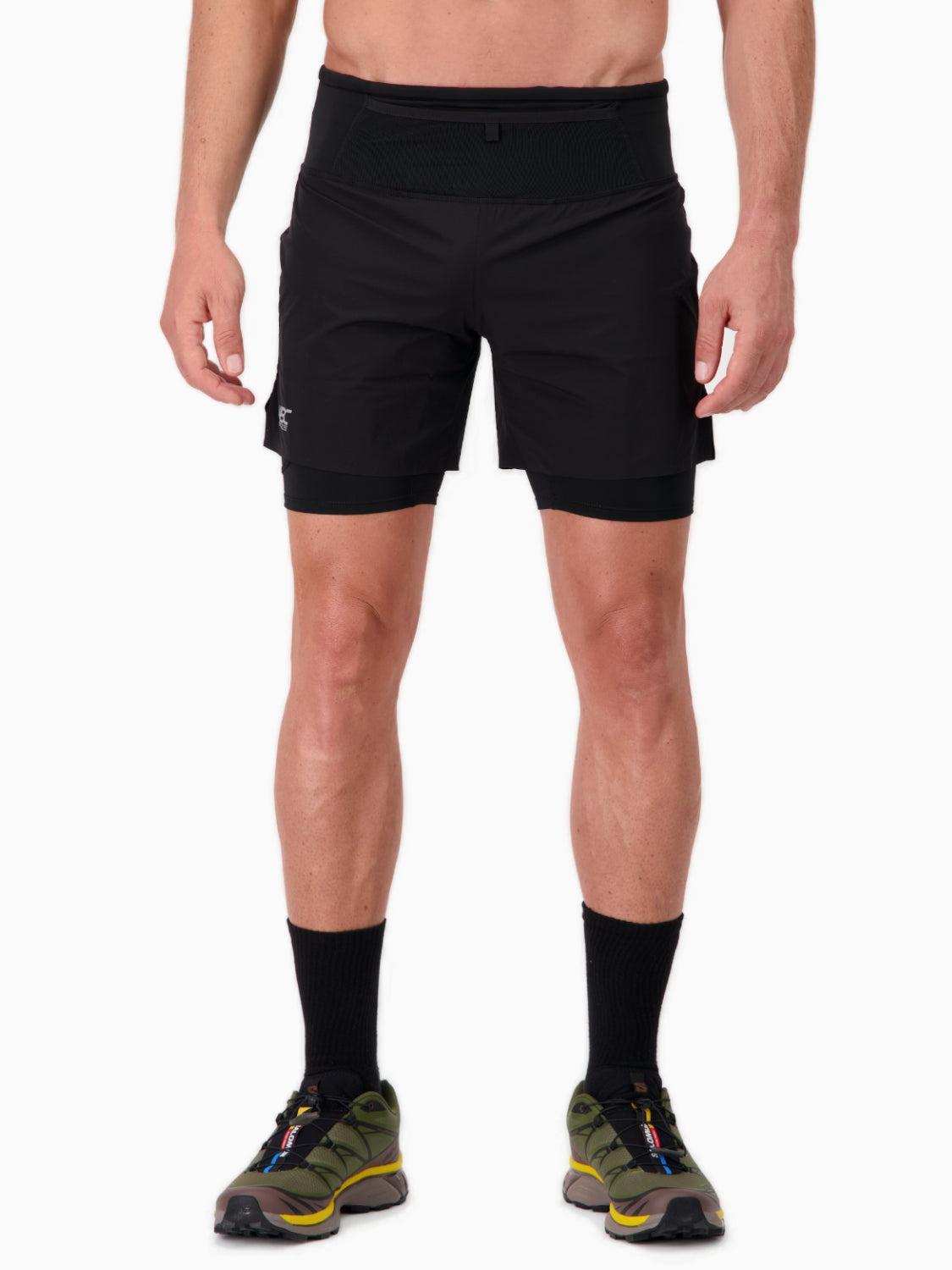 Short/Cuissard 2 en 1  de running & trail pour homme