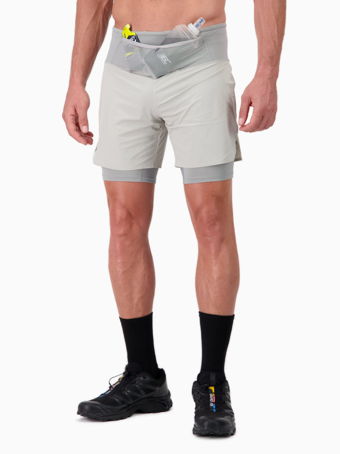 Short/Cuissard 2 en 1  de running & trail pour homme