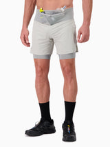 Short/Cuissard 2 en 1  de running & trail pour homme