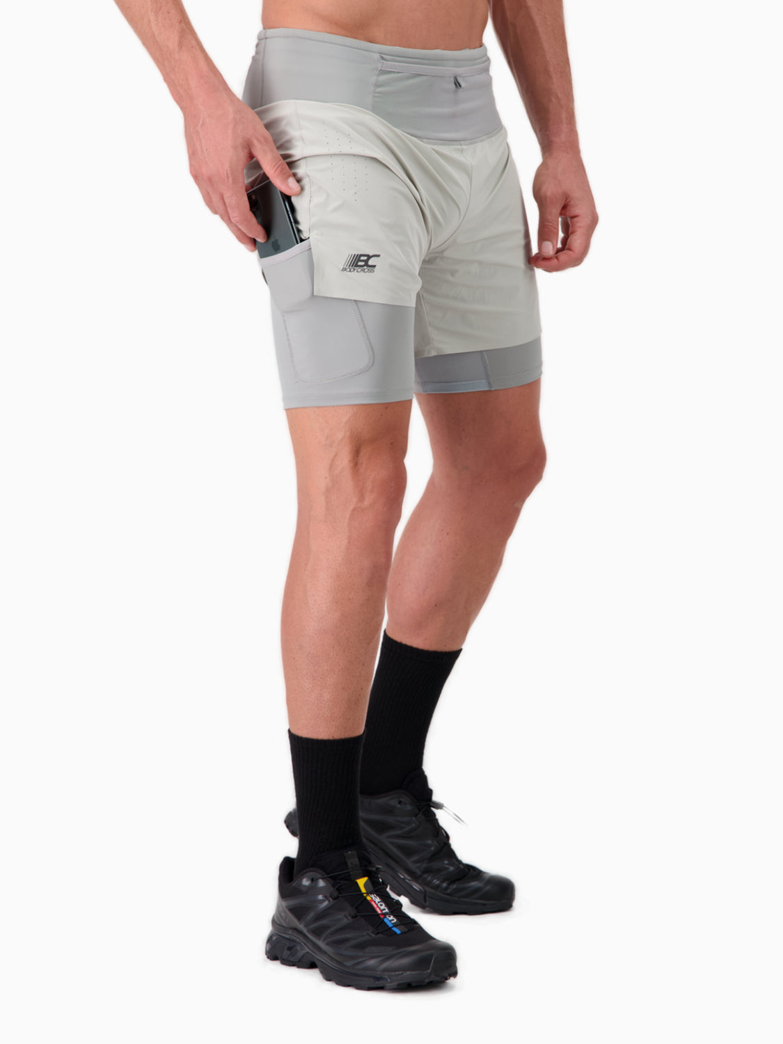 2-in-1-Lauf- und Trail-Shorts für Männer