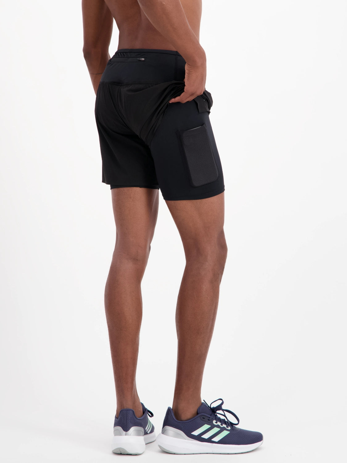 Onder Ultra Men's 2-in-1 Shorts and Bib Shorts Black