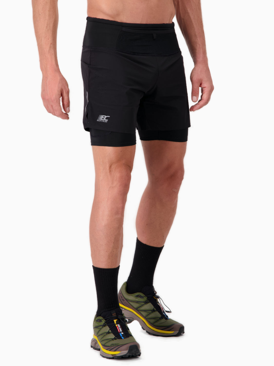 Short/Cuissard 2 en 1  de running & trail pour homme