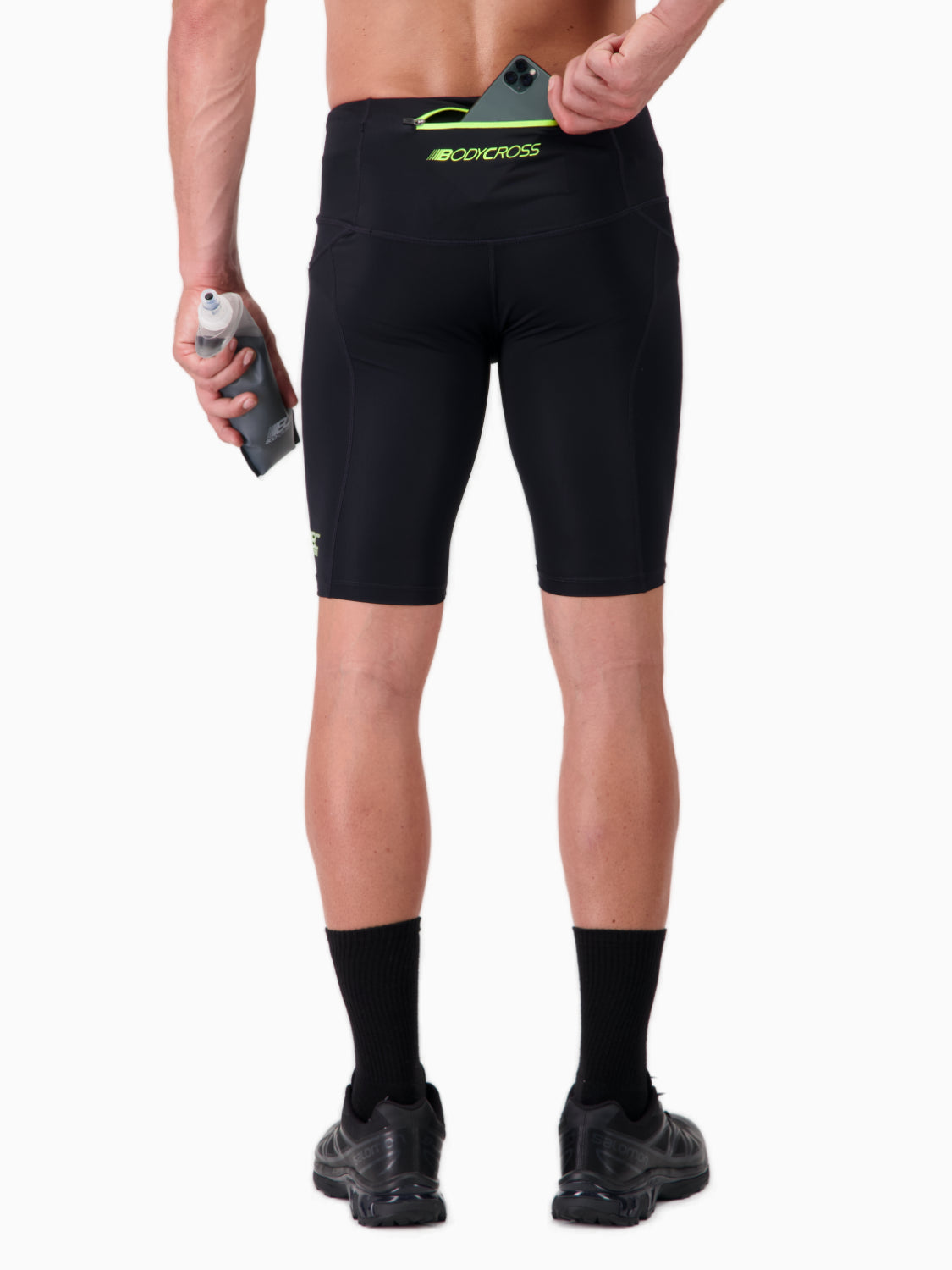 Short trail running SILVIO Nero