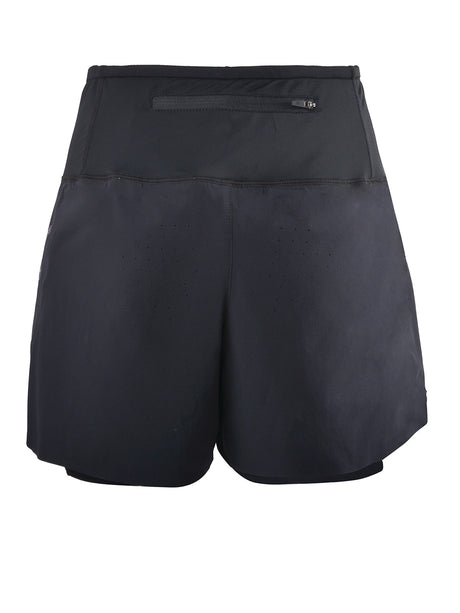 Short de running femme 2 en 1 Linh Ultra Noir