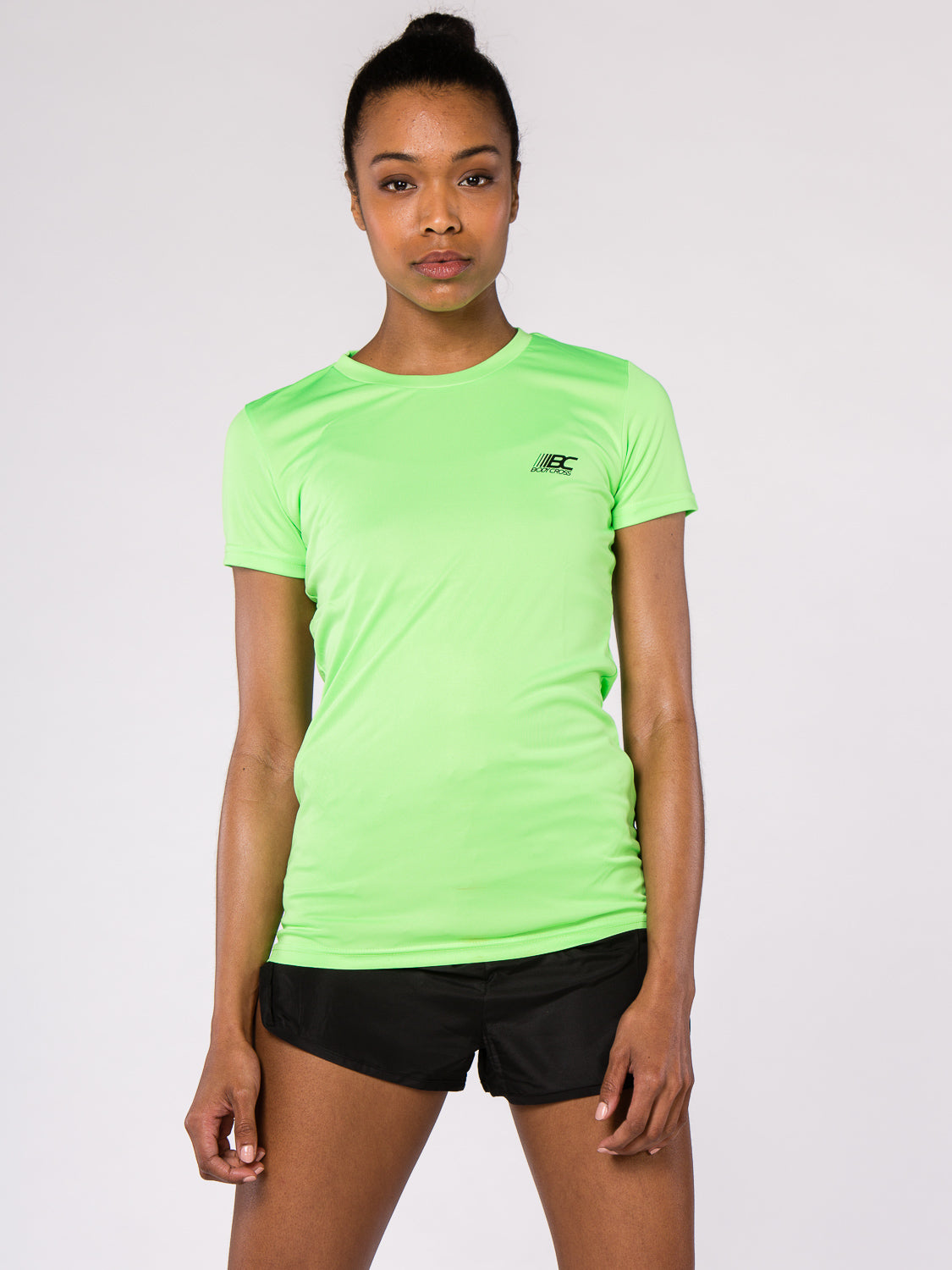 T-shirt de running femme PAZ Vert fluo