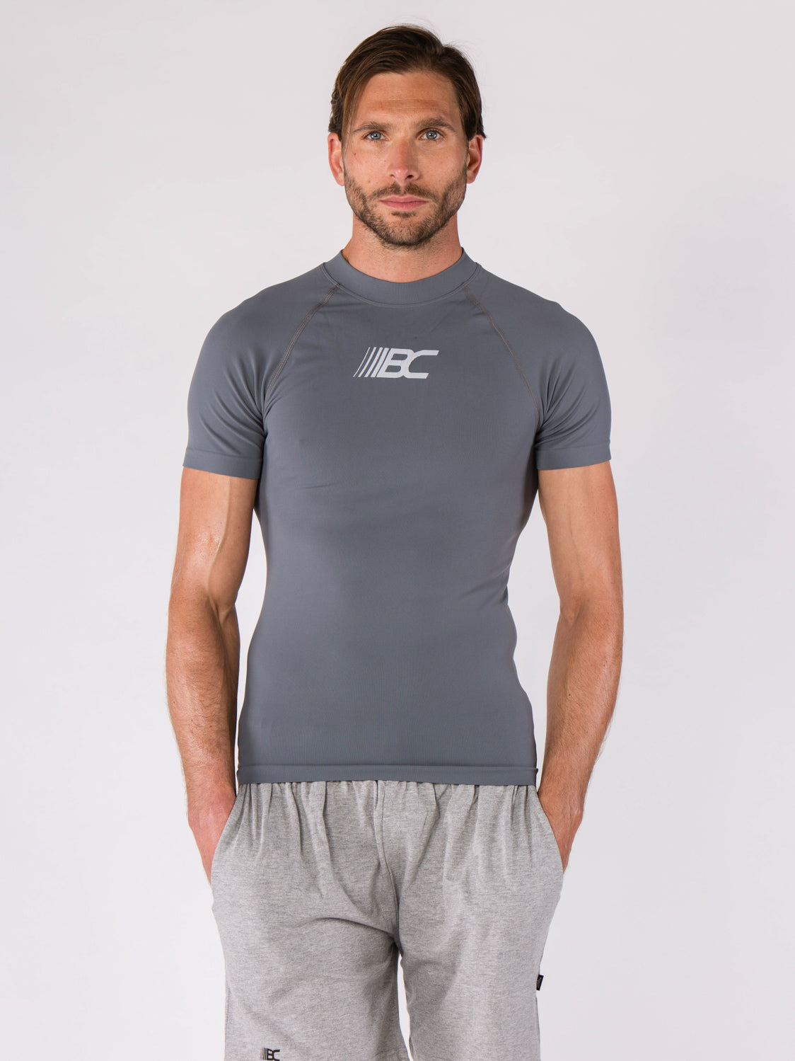 T shirt Compression Douglas Gris Bodycross