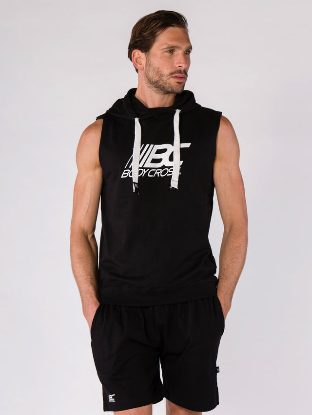 Men's Training Sleeveless hoody BodyCross - Benjy Black