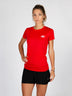 T-shirt de running femme PAZ Rouge