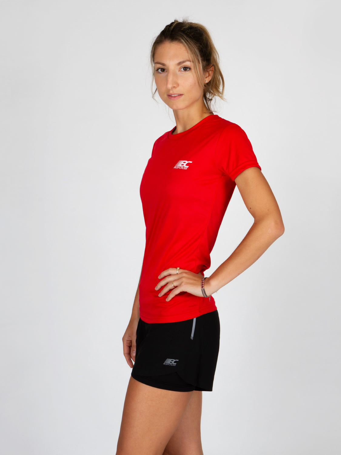 T-shirt de running femme PAZ Rouge