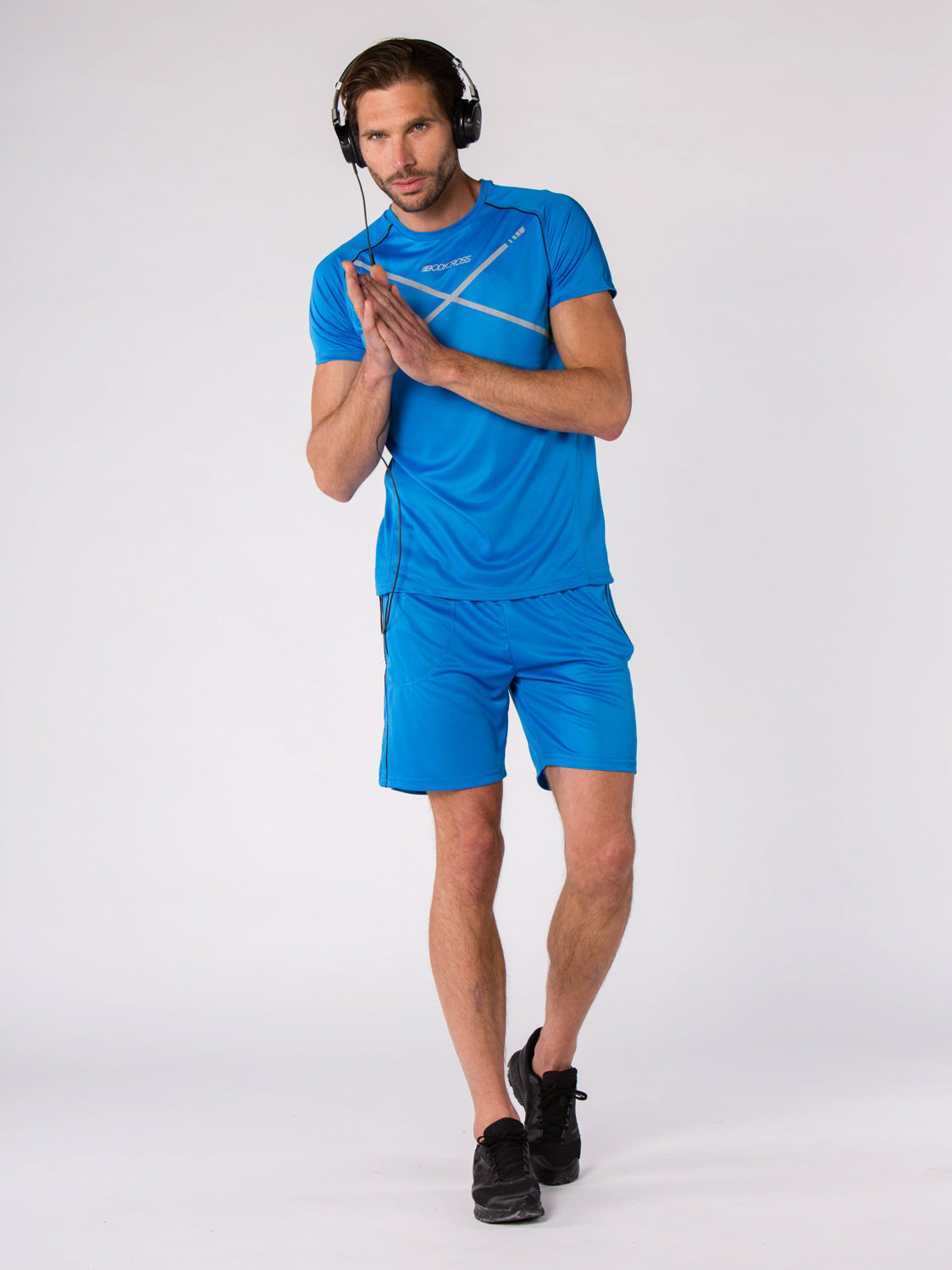 T-shirt de running homme Maden bleu