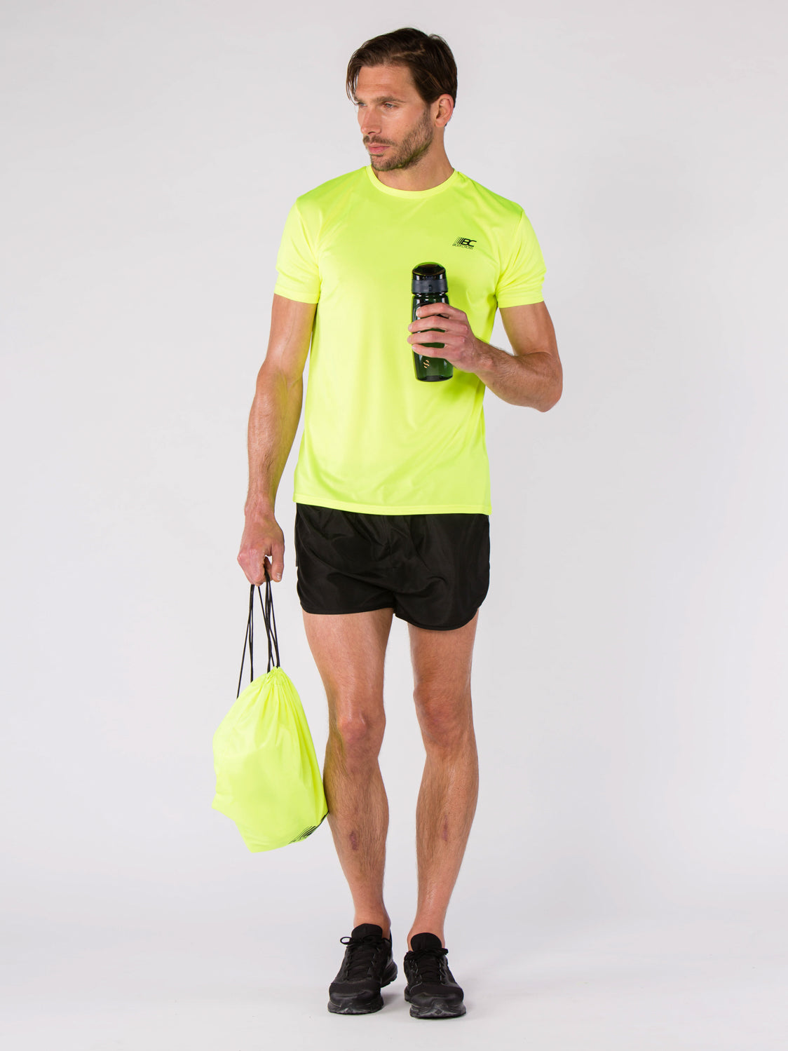 T-shirt de running homme MEO Jaune Fluo 