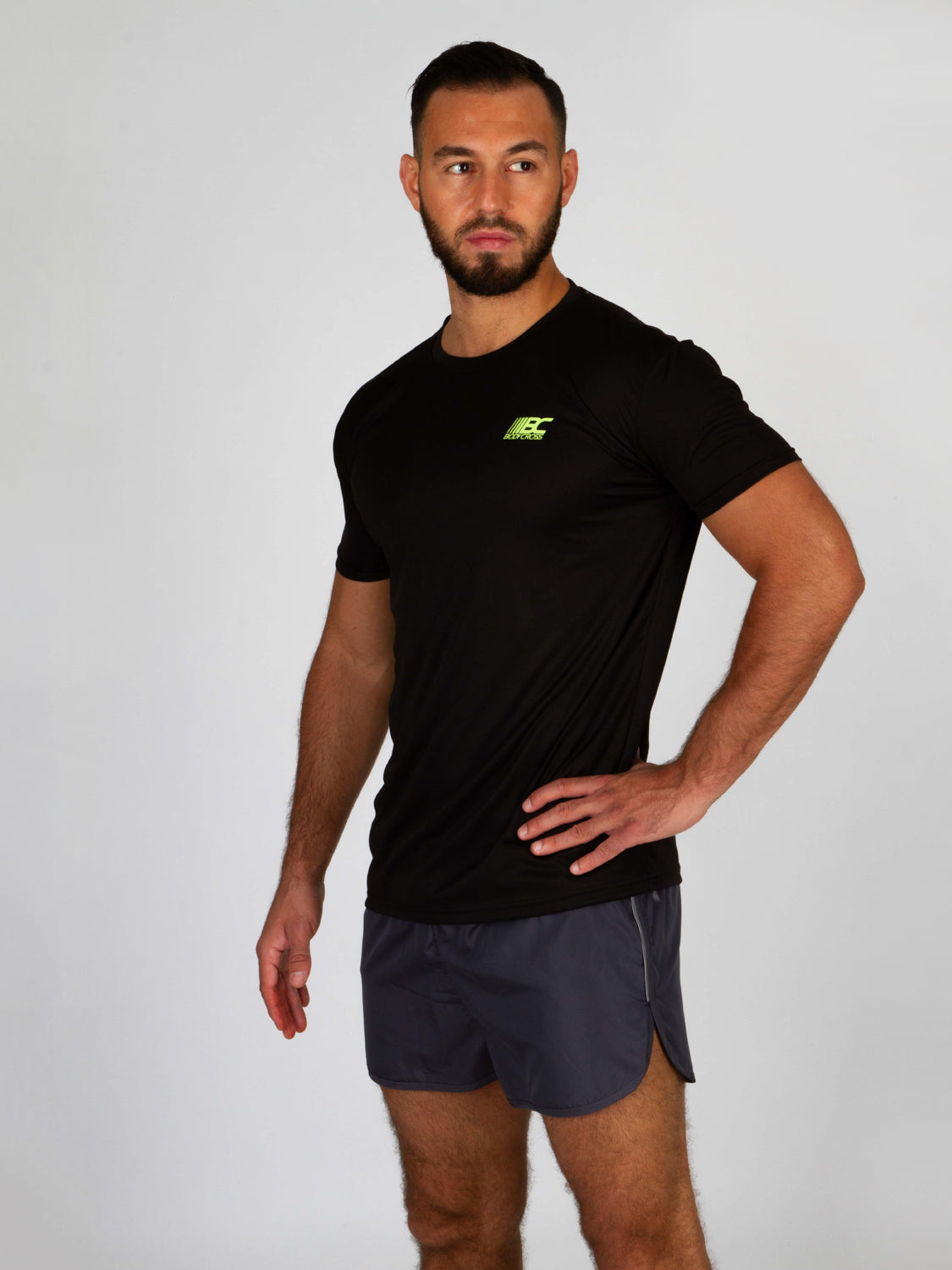 T-shirt de running homme MEO Noir