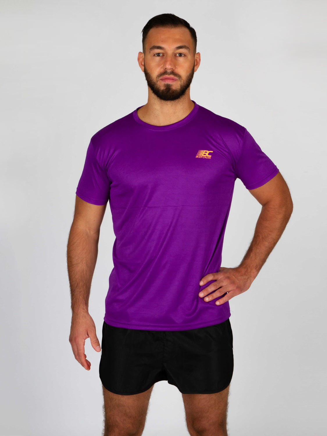 T-shirt de running homme MEO Violet