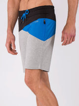 Short déperlant de running homme Mirco gris