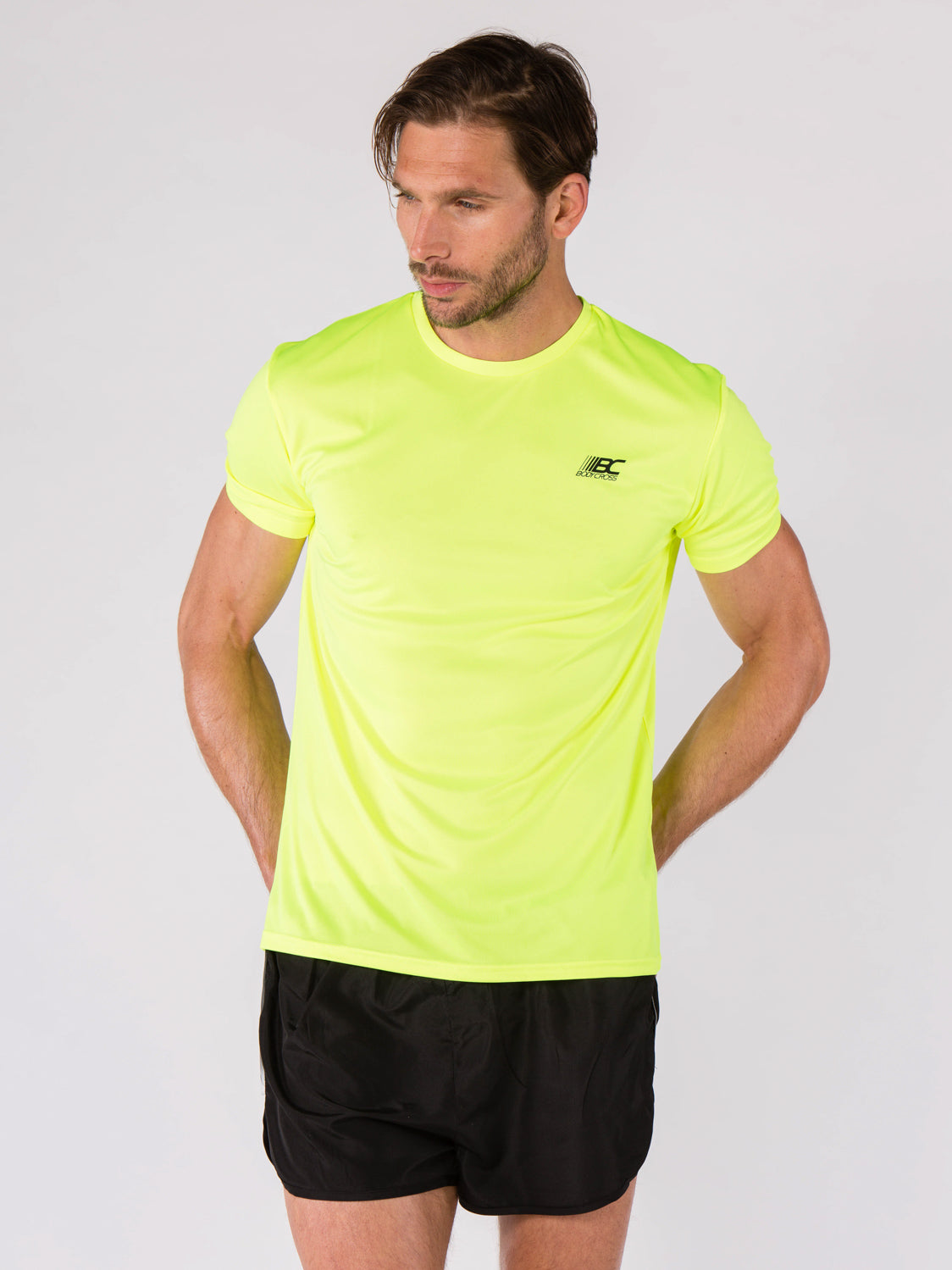 T-shirt de running homme MEO Jaune Fluo 