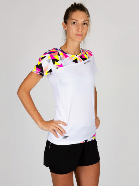T-shirt de running Femme Rokia Blanc