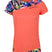 T-shirt de running femme Lora Neon corail